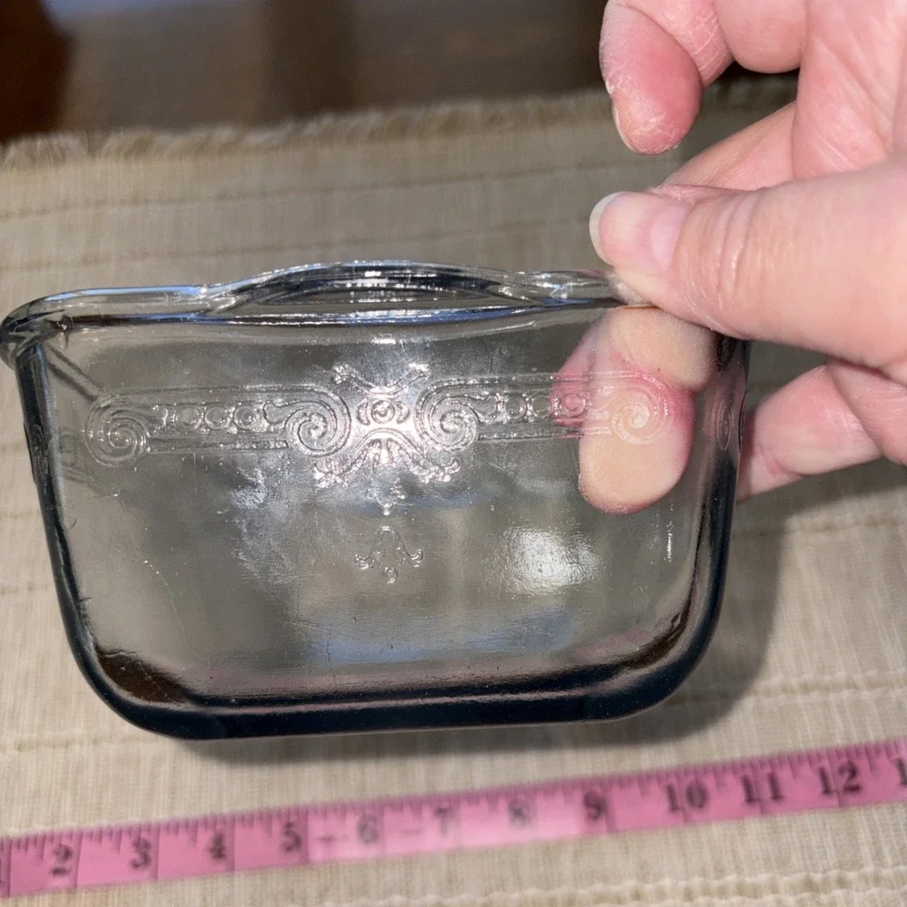 FIRE KING Sapphire Blue Philbe Refrigerator Box Loaf Pan Dish